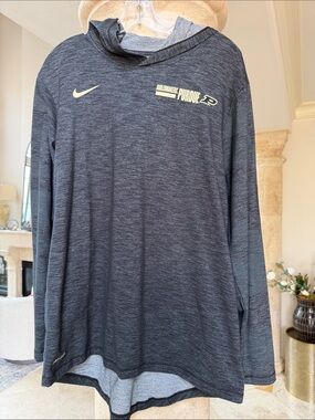 Nike Black/Gray/Gold Purdue Boilermakers Pullover Hoodie Size Medium